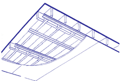 Battens sketch for Fibrous Plaster ceiling sheets