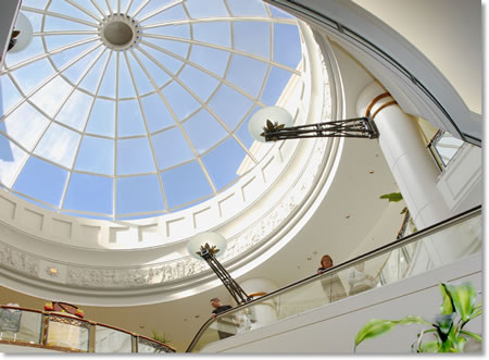 Meridian Mall fibrous plaster domed skylight